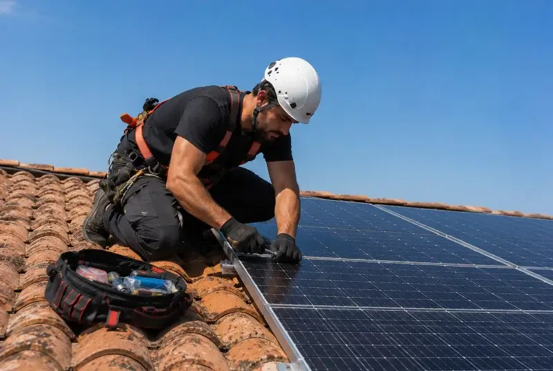 Maintenance et monitoring de panneaux solaires à Mongauzy